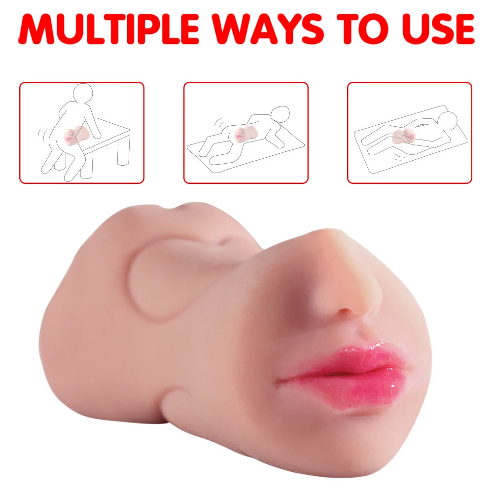 3 IN 1 Artificial Vagina Masturbator Cup