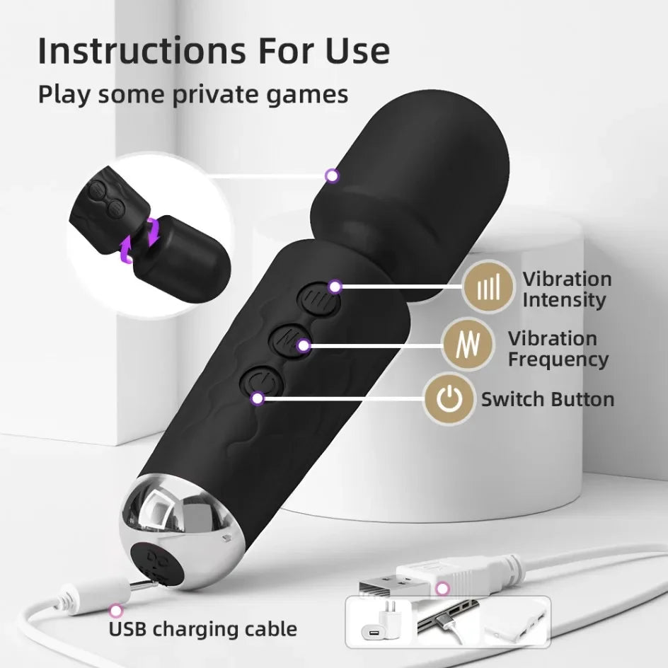 Magin Wand Rechargeable Extra Powerful Cordless Vibrator